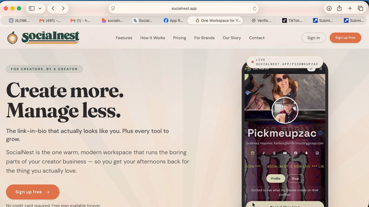 Socialnest.app - Product Image