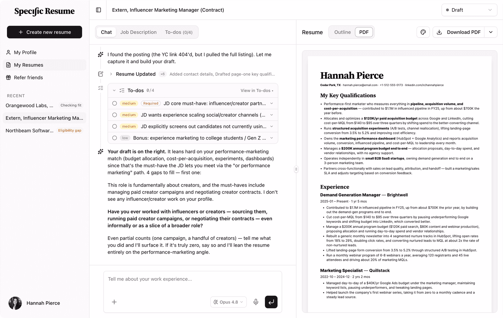Tailored Resume Builder - Product Image