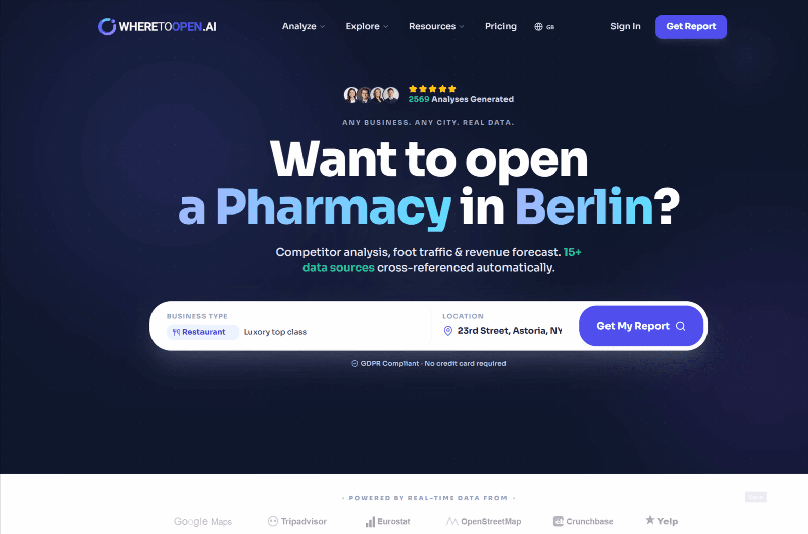 WhereToOpen.ai - Product Image