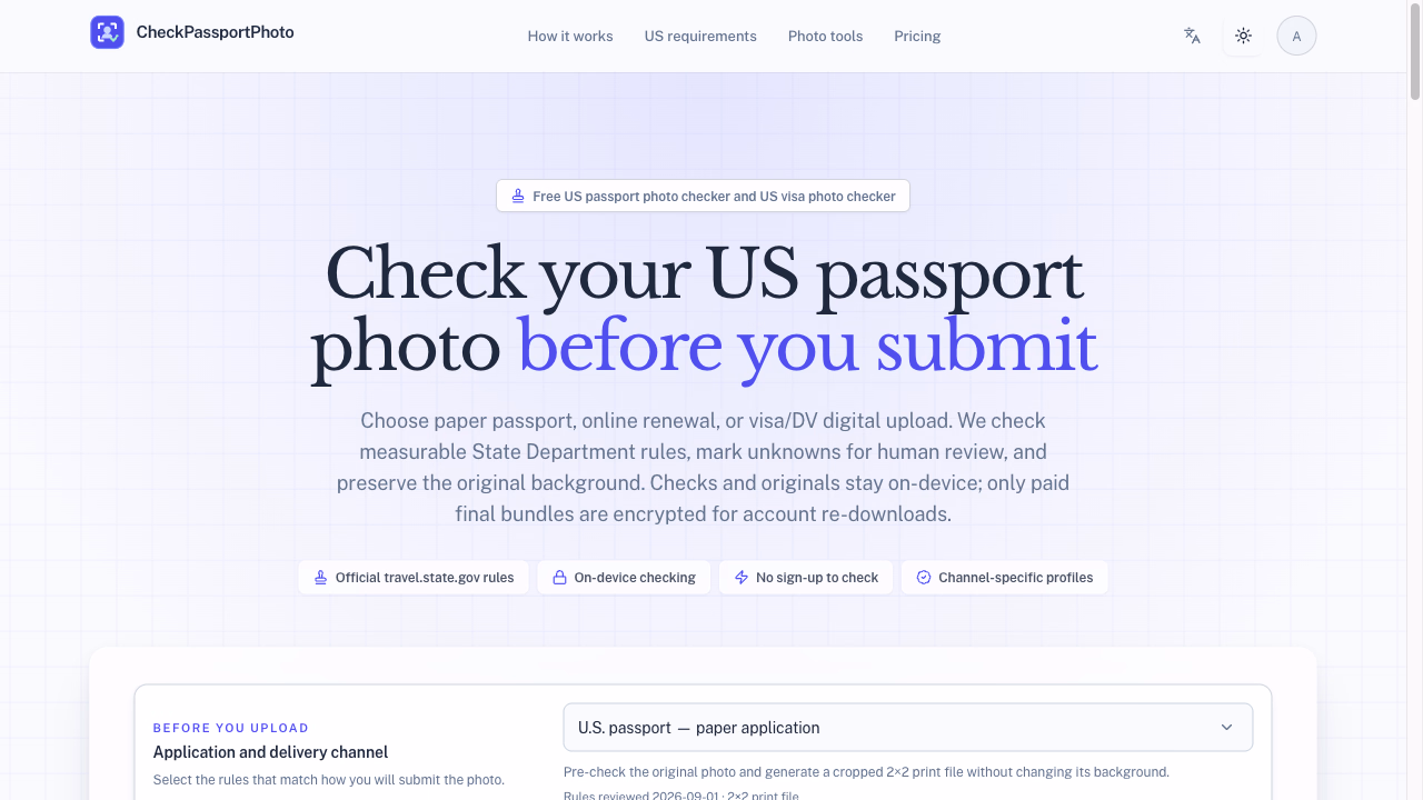 CheckPassportPhoto - Product Image