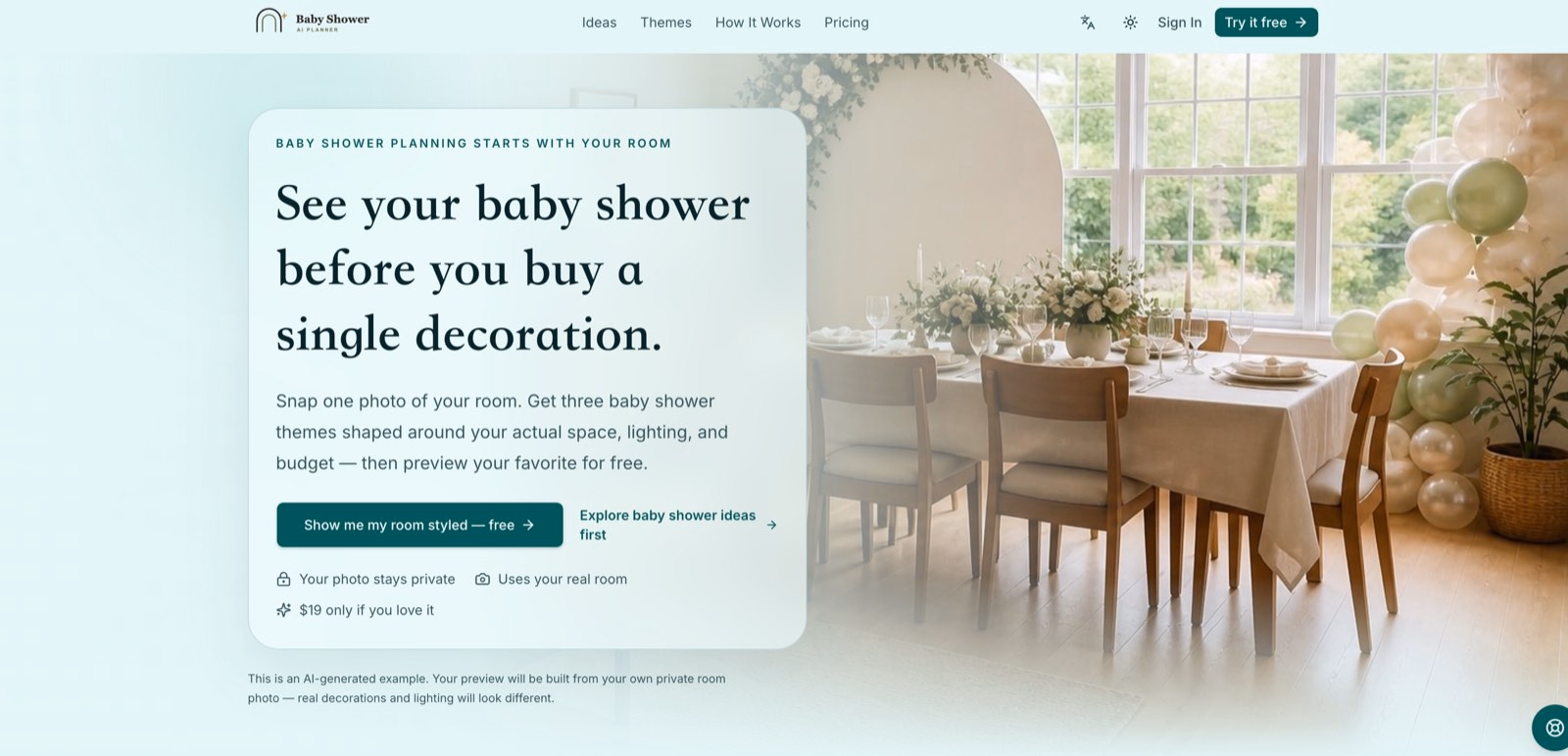 BabyShower AI Planner - Product Image